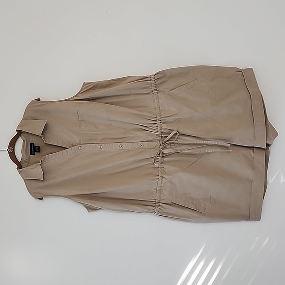 Lane Bryant Safari Khaki Sleeveless Romper Shorts W26 box27 - Picture 10 of 10